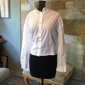 Vintage White Tailored Blouse